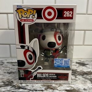 Funko Bullseye Pop! Dressed as Eddie Munson - Red, White, Black, Green